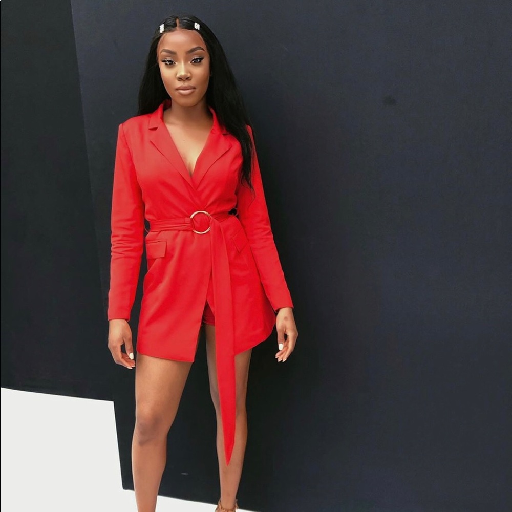 Red Blazer dress